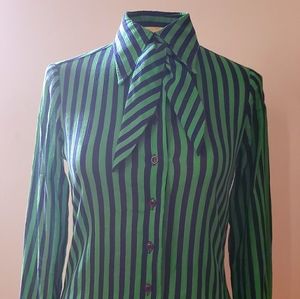Vintage 1980's Anne Klein blouse w/necktie